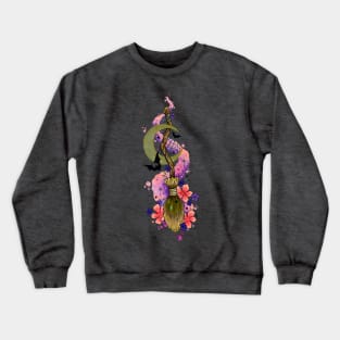 Witches Broomstick Design by Lorna Laine Crewneck Sweatshirt